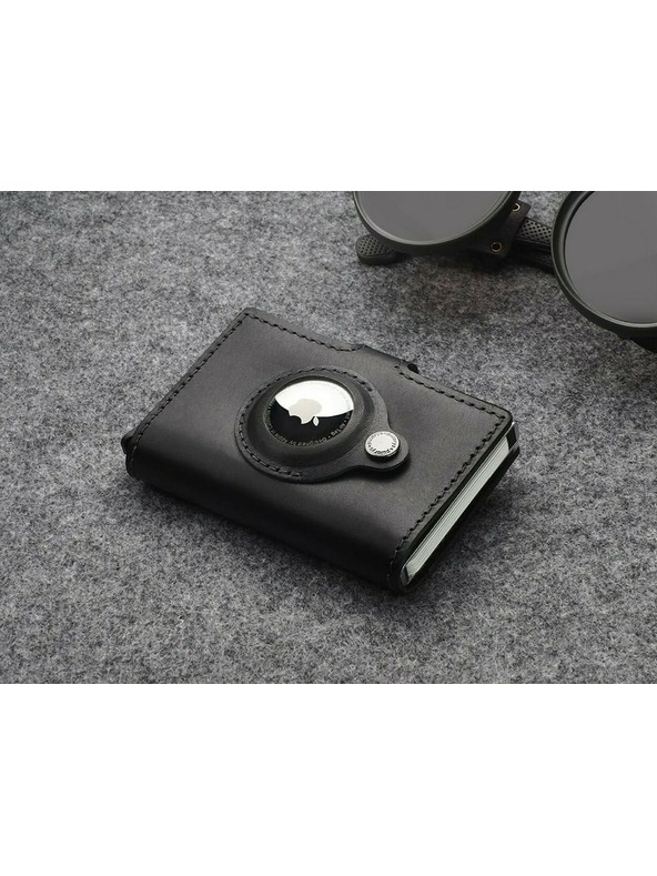 Pularys Muški koženi novčanik Pularys Easy Wallet crni