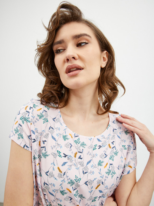 ZOOT.lab Svijetlo ružičasta cvjetna bluza ZOOT.lab Berenika