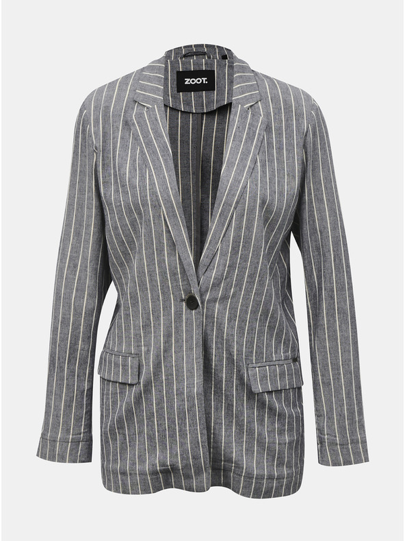 ZOOT.lab Sivo-plava ženska prugasta jakna ZOOT.lab Ursala