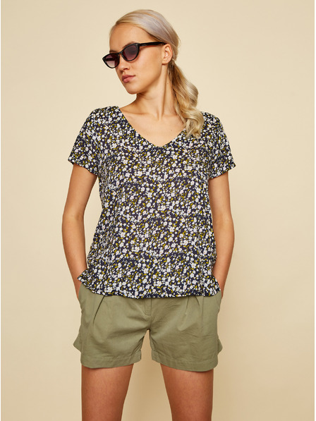 ZOOT.lab Crna cvjetna bluza ZOOT.lab Goldy