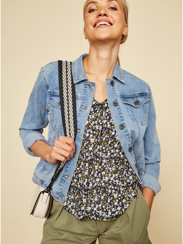 ZOOT.lab Crna cvjetna bluza ZOOT.lab Goldy