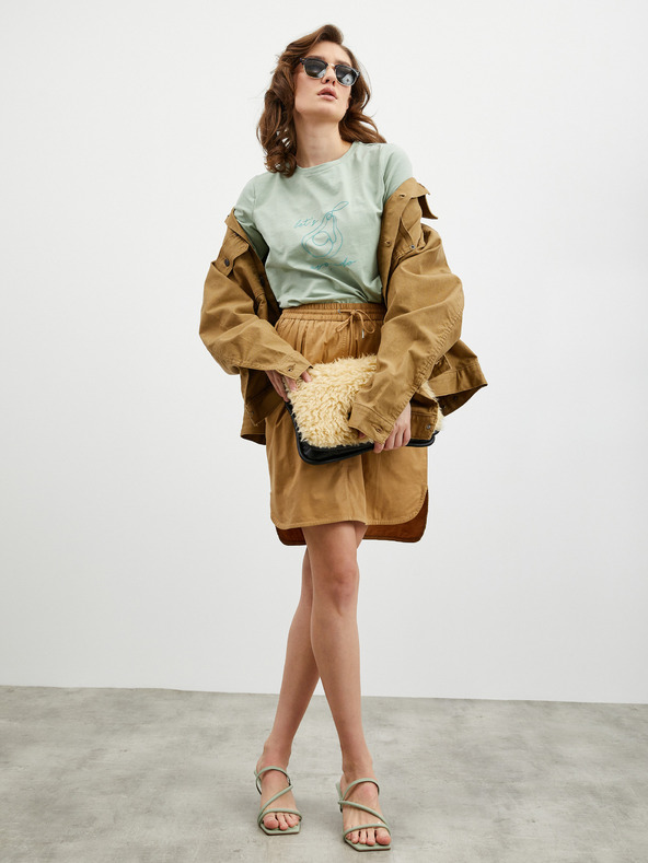 ZOOT.lab Smeđa suknja s džepovima ZOOT.lab Otelia