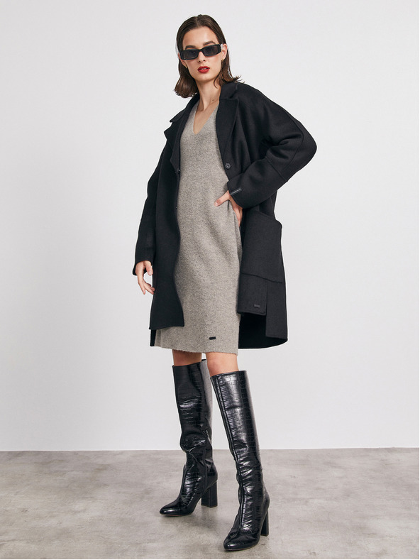 ZOOT.lab Siva džemper haljina s mješavinom vune METROOPOLIS by ZOOT.lab Ofilia