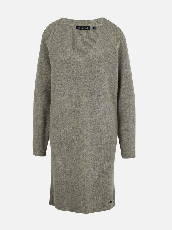 ZOOT.lab Siva džemper haljina s mješavinom vune METROOPOLIS by ZOOT.lab Ofilia