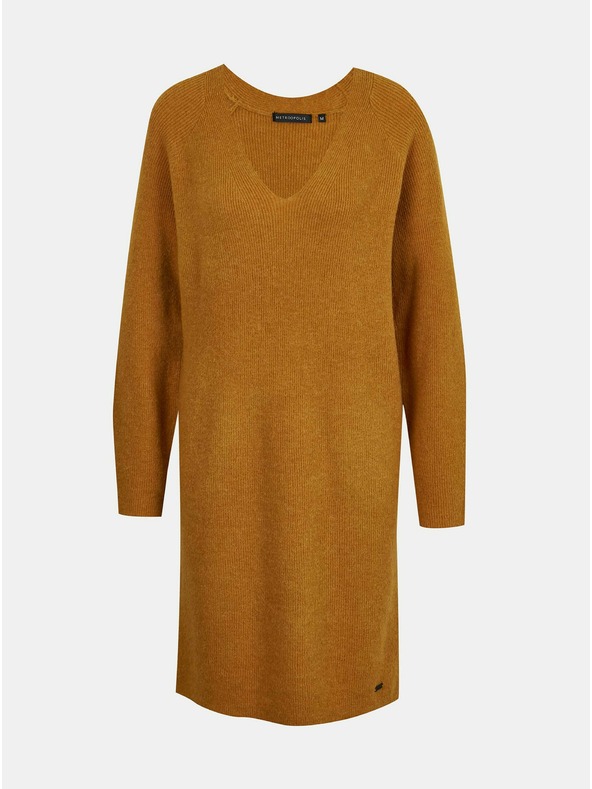 ZOOT.lab Smeđa džemper haljina s mješavinom vune METROOPOLIS by ZOOT.lab Ofilia