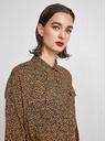 ZOOT.lab Crno-smeđa ženska široka košulja s uzorkom METROOPOLIS by ZOOT.lab Ingrid