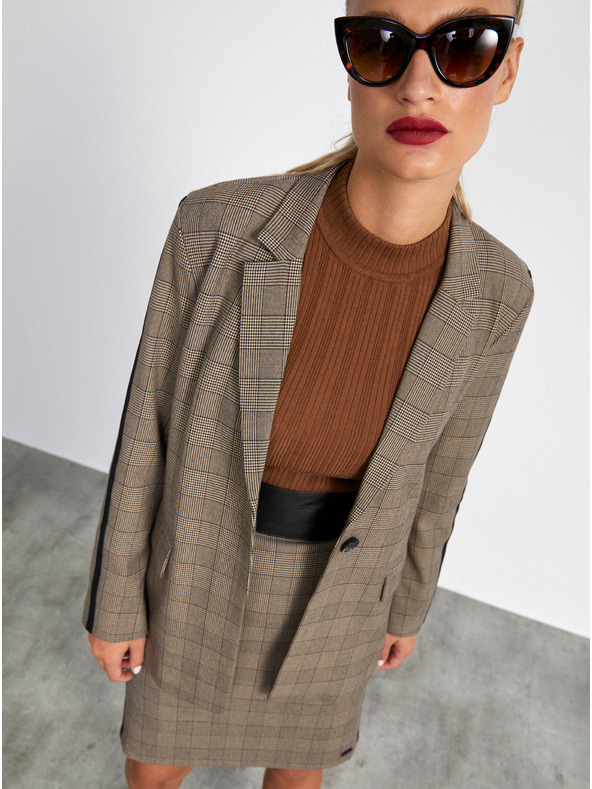 ZOOT.lab Svijetlo siva ženska karirana suknja METROOPOLIS by ZOOT.lab Fatima