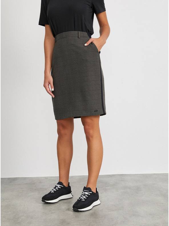 ZOOT.lab Tamno siva ženska karirana suknja-suknja METROOPOLIS Fatima