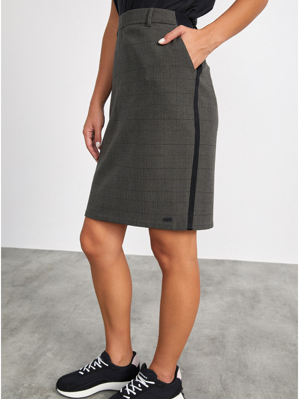 ZOOT.lab Tamno siva ženska karirana suknja-suknja METROOPOLIS Fatima