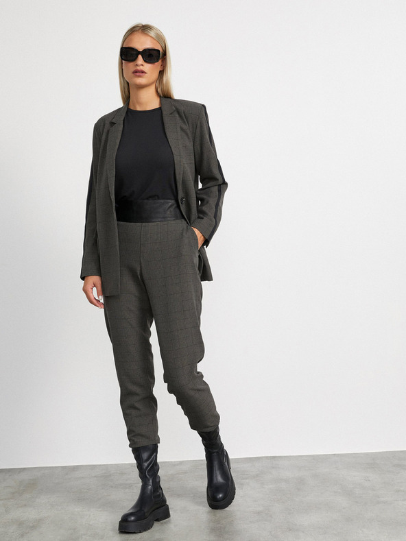 ZOOT.lab Tamno siva ženska karirana jakna METROOPOLIS by ZOOT.lab Blanche
