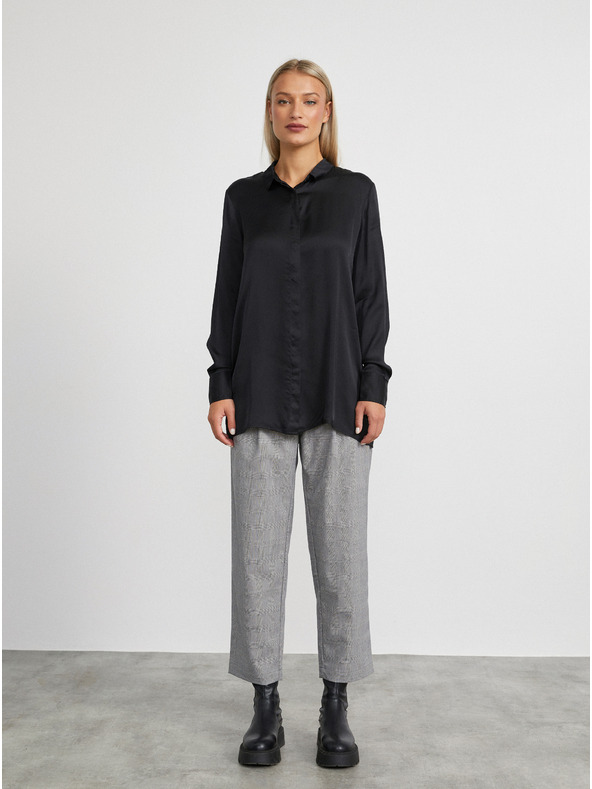 ZOOT.lab Crna ženska duga košulja METROOPOLIS by ZOOT.lab Angela