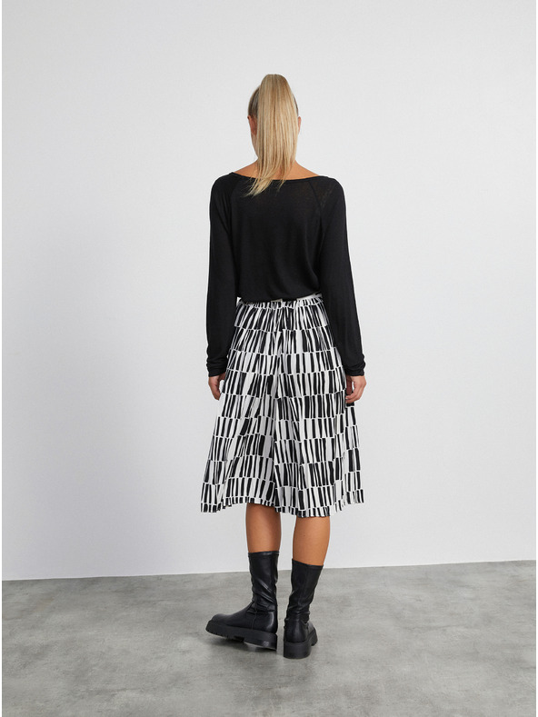 ZOOT.lab Crna ženska majica s mješavinom lana METROOPOLIS by ZOOT.lab Elfie