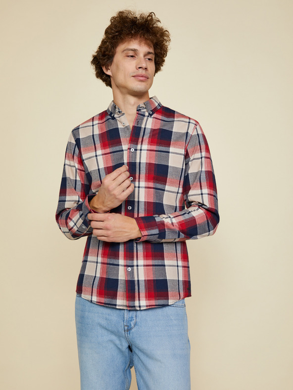 ZOOT.lab Bež-crvena muška kockasta košulja ZOOT.lab Ota