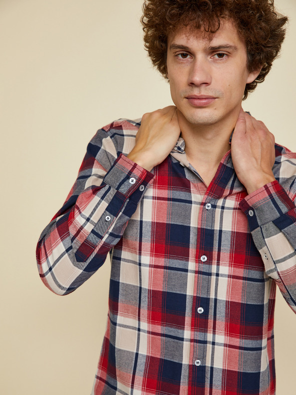 ZOOT.lab Bež-crvena muška kockasta košulja ZOOT.lab Ota