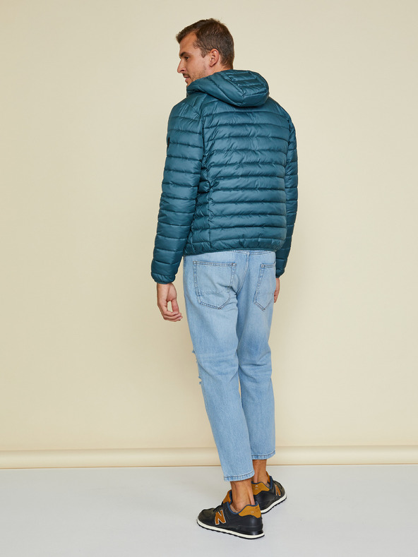 ZOOT.lab ZOOT.lab Ritchy lagana prošivena jakna s kapuljačom za muškarce u benzinskoj boji