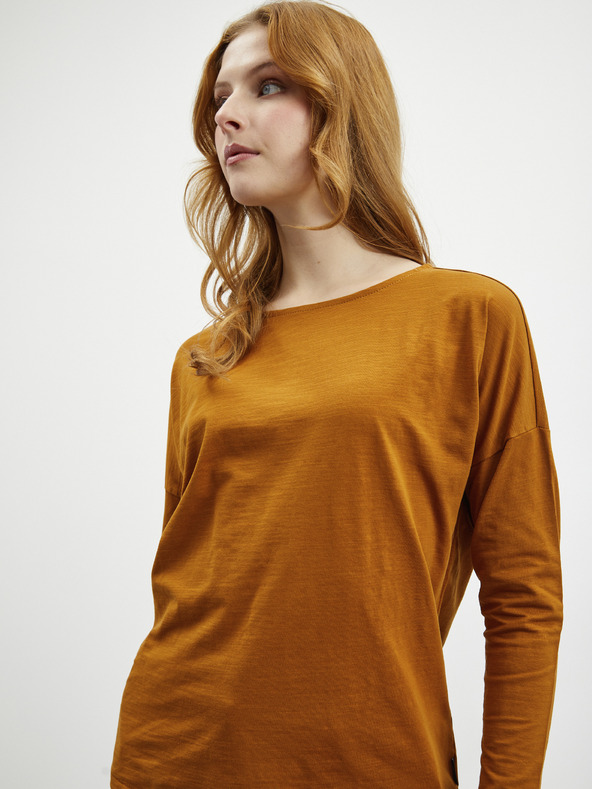 ZOOT.lab Smeđa ženska basic majica dugih rukava ZOOT.lab Evana