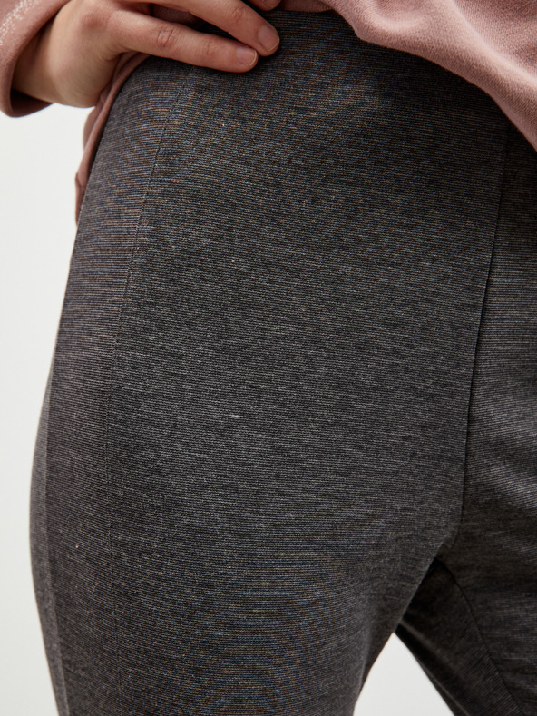 ZOOT.lab Tamno sive ženske uske tajice s tigastim krojem s patentnim zatvaračem ZOOT.lab Calista