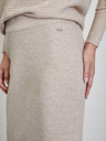 ZOOT.lab Bež pletena plašt midi suknja ZOOT.lab