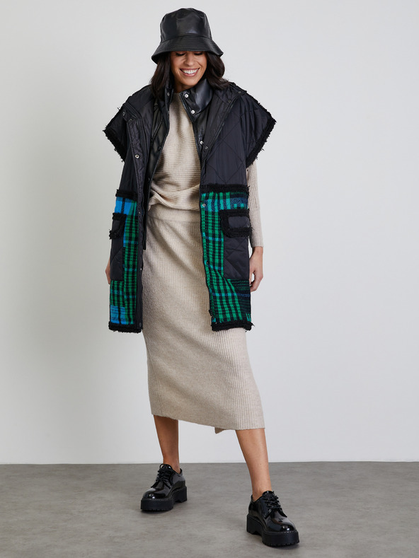 ZOOT.lab Bež pletena plašt midi suknja ZOOT.lab