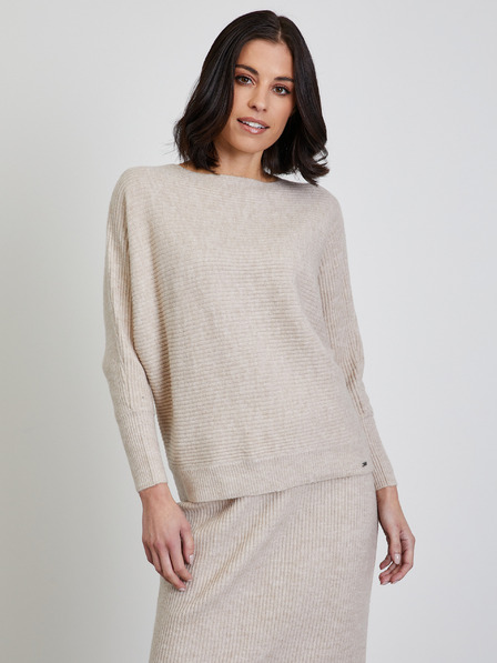 ZOOT.lab Bež ženski rebrasti pulover ZOOT.lab