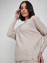 ZOOT.lab Bež ženski rebrasti pulover ZOOT.lab