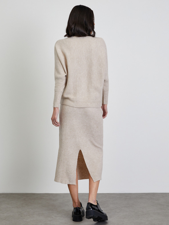 ZOOT.lab Bež ženski rebrasti pulover ZOOT.lab