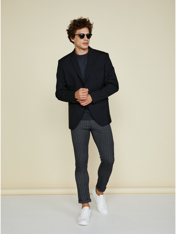 ZOOT.lab Tamno sivi muški basic džemper ZOOT.lab Olin