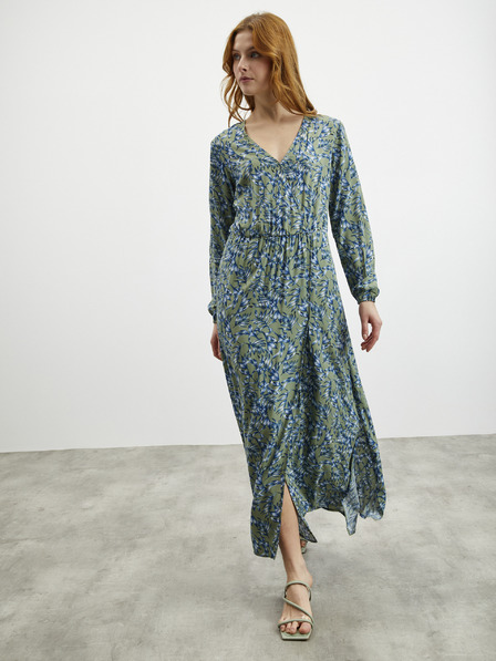 ZOOT.lab Plavo-zelena ženska duga haljina s uzorkom ZOOT.lab Eliane