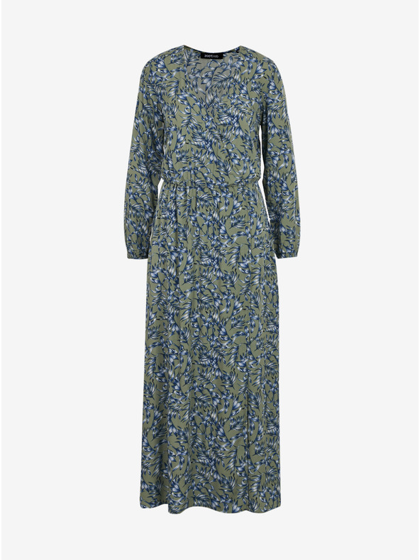 ZOOT.lab Plavo-zelena ženska duga haljina s uzorkom ZOOT.lab Eliane