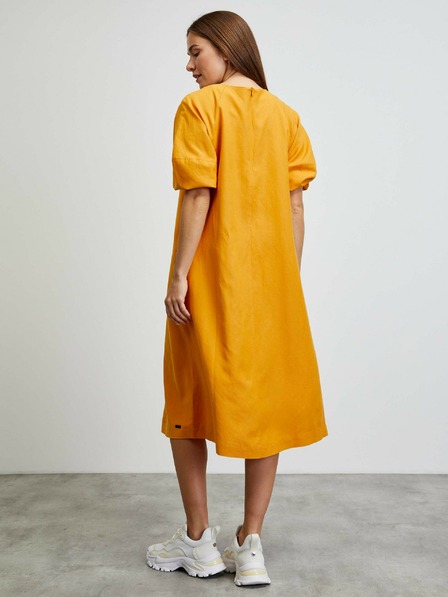 ZOOT.lab Narančasta osnovna haljina s balon rukavima METROOPOLIS by ZOOT.lab Vasilisa