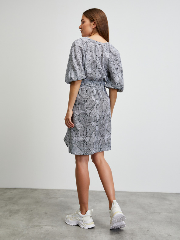 ZOOT.lab Bijelo-crna haljina s uzorkom METROOPOLIS by ZOOT.lab Trudy