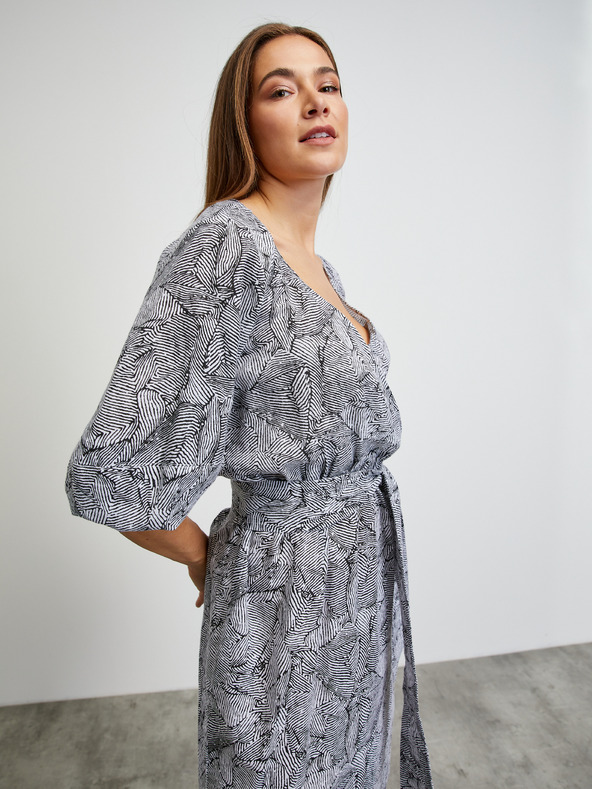 ZOOT.lab Bijelo-crna haljina s uzorkom METROOPOLIS by ZOOT.lab Trudy