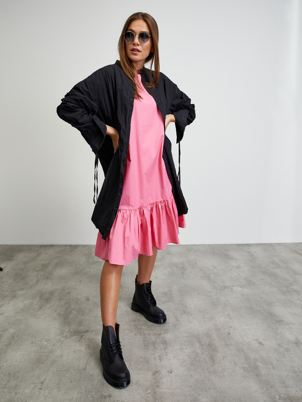 ZOOT.lab Ružičasta haljina s volanom ZOOT.lab Trinitee