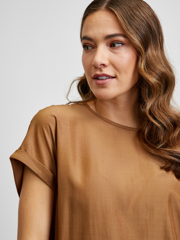 ZOOT.lab Smeđa osnovna majica ZOOT.lab Priscilla