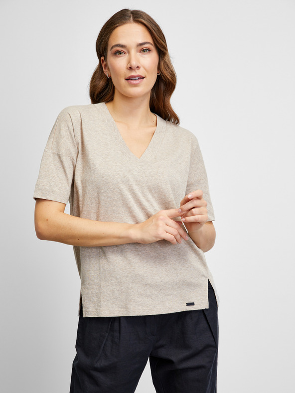 ZOOT.lab Bež lanena majica METROOPOLIS by ZOOT.lab Oprah