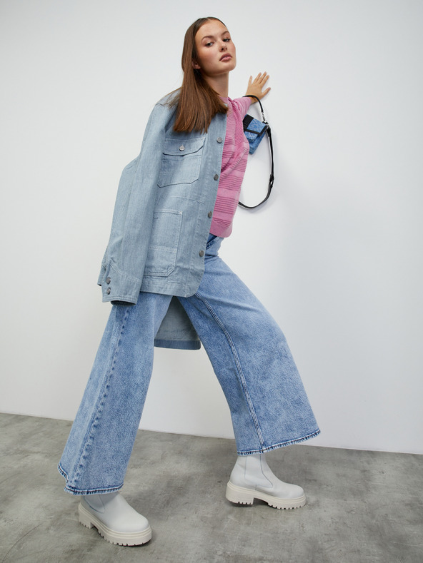 ZOOT.lab ZOOT.lab Heddie ružičasti ženski rebrasti pulover