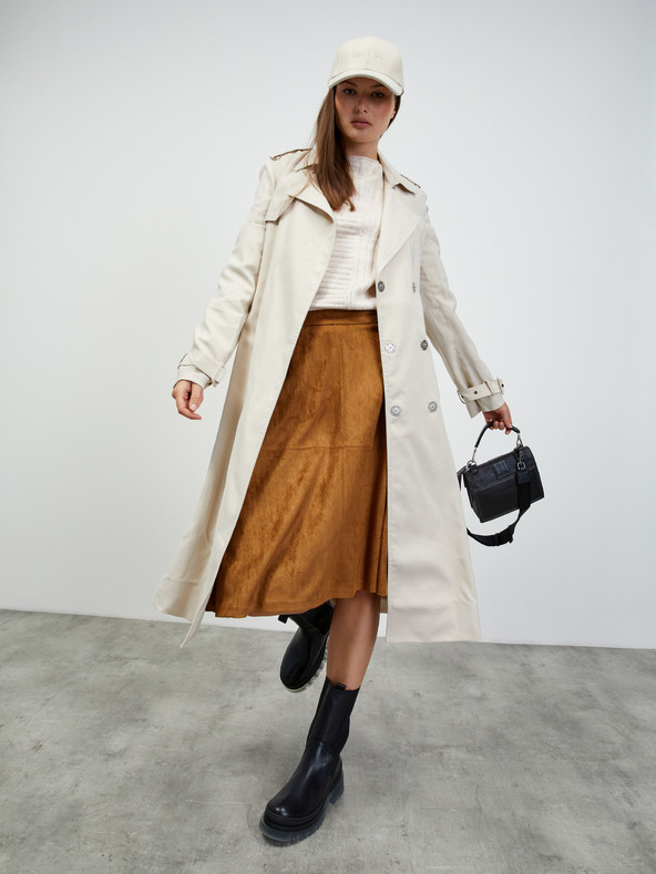 ZOOT.lab Bež ženski rebrasti pulover ZOOT.lab Natacha