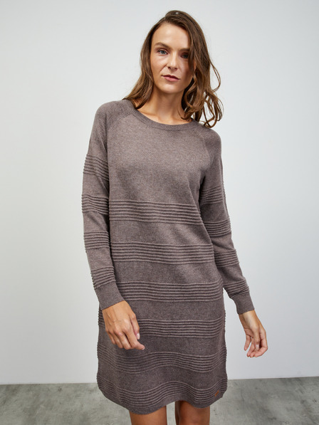 ZOOT.lab ZOOT.lab Bellarose smeđa prugasta džemper haljina