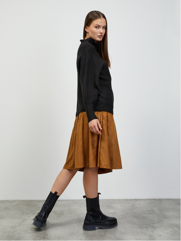 ZOOT.lab Crni ženski oversize džemper ZOOT.lab Glynne