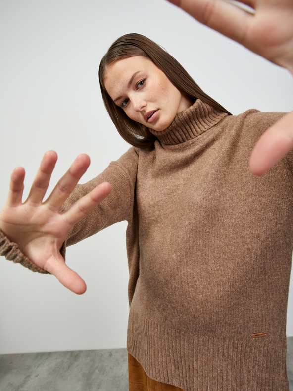 ZOOT.lab Smeđa ženska oversize dolčevita ZOOT.lab Nairobi