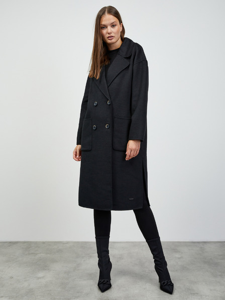 ZOOT.lab Crni ženski prijelazni kaput sa ZOOT.lab Kalita dodatkom vune