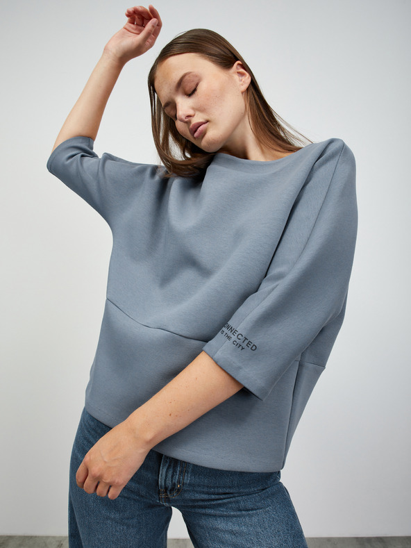 ZOOT.lab Plava ženska majica s patentnim zatvaračem na leđima ZOOT.lab Salwa