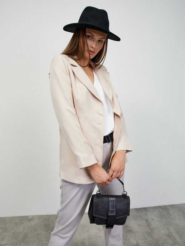 ZOOT.lab Svijetlo sive ženske hlače s remenom ZOOT.lab Matylda