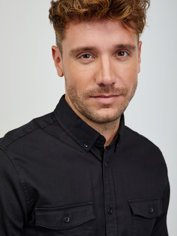 ZOOT.lab Crna muška košulja ZOOT.lab Stanley