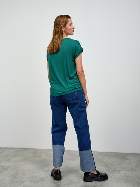 ZOOT.lab Zelena ženska tigrasta basic majica ZOOT.lab Adriana 3