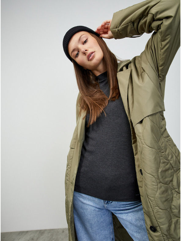 ZOOT.lab Tamno siva ženska tigrasta basic majica ZOOT.lab Bobbi