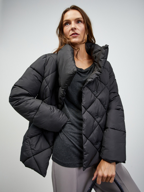 ZOOT.lab Tamno siva ženska tigrasta osnovna majica dugih rukava ZOOT.lab Leticia