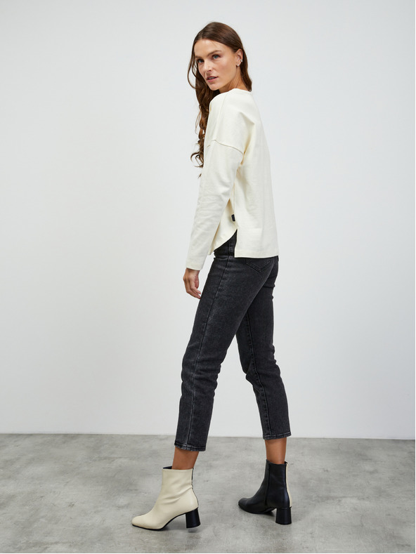 ZOOT.lab Krem ženska basic majica s dugim rukavima ZOOT.lab Bambie