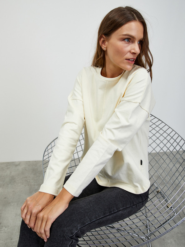 ZOOT.lab Krem ženska basic majica s dugim rukavima ZOOT.lab Bambie