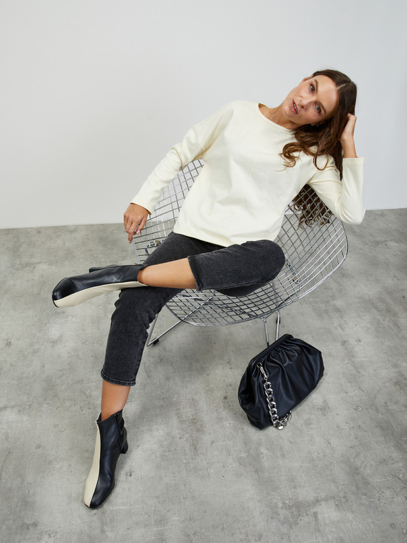 ZOOT.lab Krem ženska basic majica s dugim rukavima ZOOT.lab Bambie